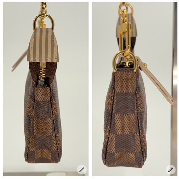 LV Limited Edition Mini Pochette Accessories in Damier Ebene “Trunks and Locks” - Picture 7 of 11